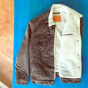 Levis brown corduroy trucker jacket
